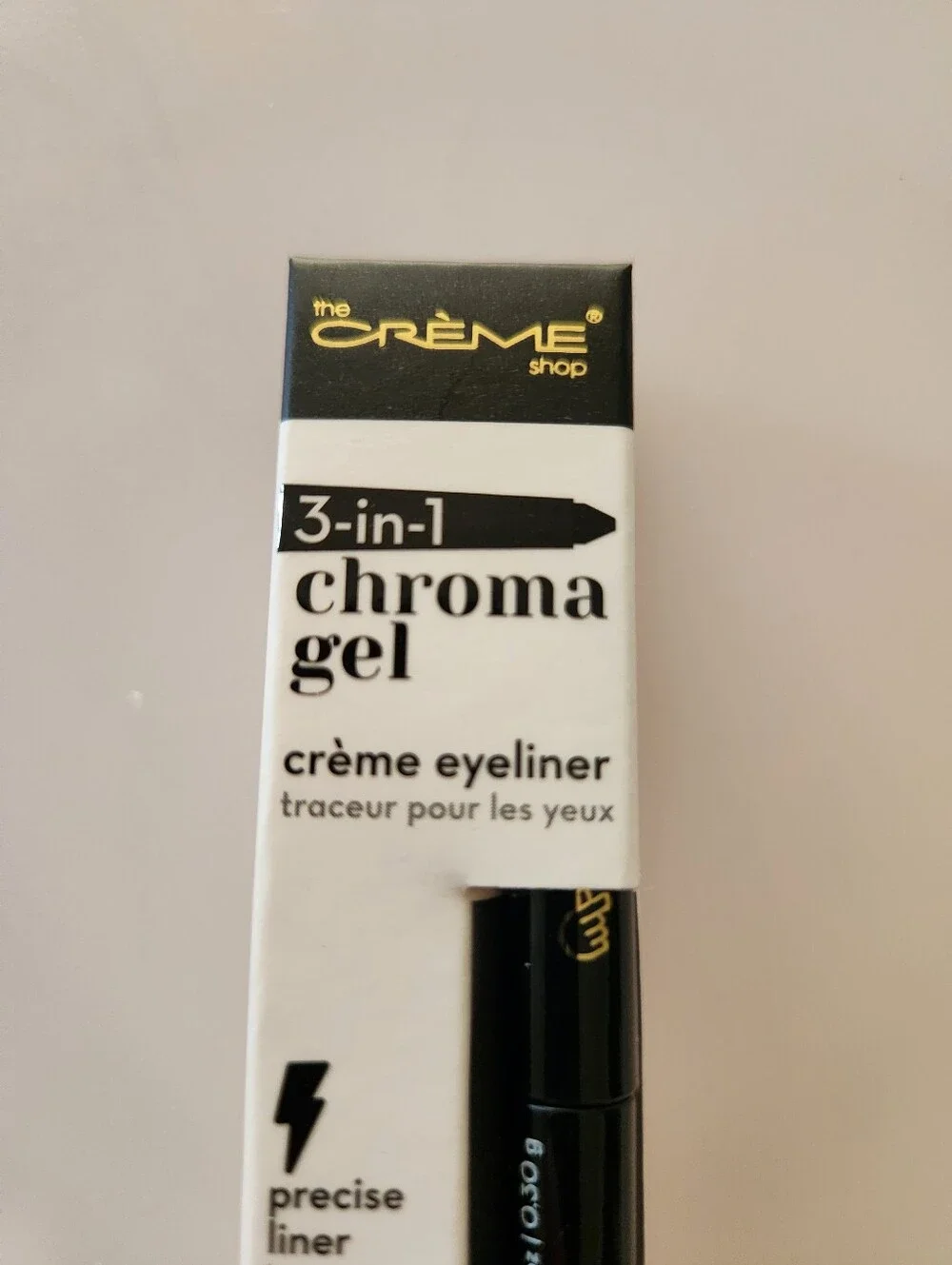The Creme Shop 3-in-1 Chroma Gel Eyeliner Color Obsidian New